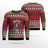 Clan MacRae Modern Crest Tartan Christmas Ugly Sweater GD37 MacRae Modern Crest Tartan Tartan Ugly Sweater