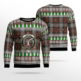 Clan MacRae Hunting Weathered Crest Tartan Christmas Ugly Sweater CL51 MacRae Hunting Weathered Crest Tartan Tartan Ugly Sweater