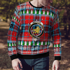 Clan MacTavish Modern Crest Tartan Christmas Ugly Sweater KT52 MacTavish Modern Crest Tartan Tartan Ugly Sweater