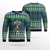 Clan MacRae Hunting Ancient Crest Tartan Christmas Ugly Sweater HC58 MacRae Hunting Ancient Crest Tartan Tartan Ugly Sweater