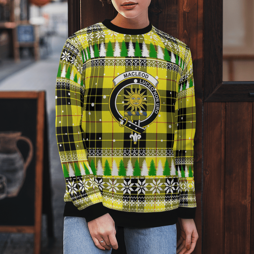 Clan MacLeod of Lewis Modern Crest Tartan Christmas Ugly Sweater NL18 MacLeod of Lewis Modern Crest Tartan Tartan Ugly Sweater