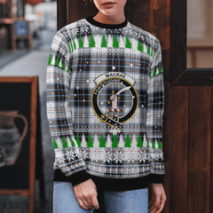 Clan MacRae Dress Modern Crest Tartan Christmas Ugly Sweater PD73 MacRae Dress Modern Crest Tartan Tartan Ugly Sweater