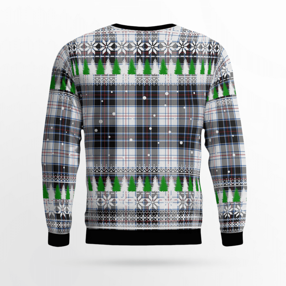 Clan MacRae Dress Modern Crest Tartan Christmas Ugly Sweater PD73 MacRae Dress Modern Crest Tartan Tartan Ugly Sweater