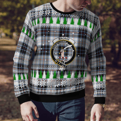 Clan MacRae Dress Modern Crest Tartan Christmas Ugly Sweater PD73 MacRae Dress Modern Crest Tartan Tartan Ugly Sweater