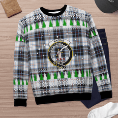 Clan MacRae Dress Modern Crest Tartan Christmas Ugly Sweater PD73 MacRae Dress Modern Crest Tartan Tartan Ugly Sweater
