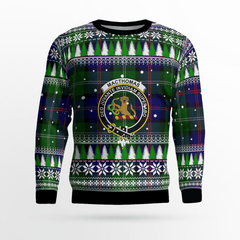 Clan MacThomas Modern Crest Tartan Christmas Ugly Sweater ZJ75 MacThomas Modern Crest Tartan Tartan Ugly Sweater