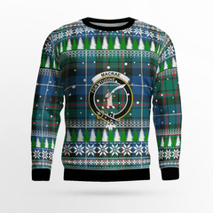 Clan MacRae Hunting Ancient Crest Tartan Christmas Ugly Sweater HC58 MacRae Hunting Ancient Crest Tartan Tartan Ugly Sweater
