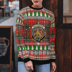 Clan MacPherson Weathered Crest Tartan Christmas Ugly Sweater CY97 MacPherson Weathered Crest Tartan Tartan Ugly Sweater