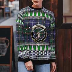 Clan MacRae Hunting Modern Crest Tartan Christmas Ugly Sweater HS81 MacRae Hunting Modern Crest Tartan Tartan Ugly Sweater