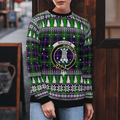 Clan Malcolm Modern Crest Tartan Christmas Ugly Sweater MO17 Malcolm Modern Crest Tartan Tartan Ugly Sweater