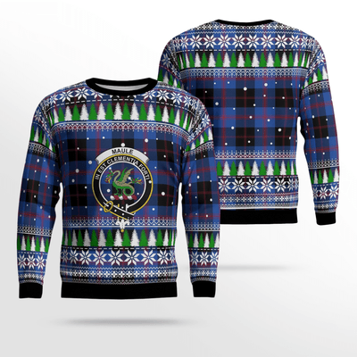 Clan Maule Crest Tartan Christmas Ugly Sweater