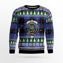 Clan Maule Crest Tartan Christmas Ugly Sweater NH58 Maule Crest Tartan Tartan Ugly Sweater