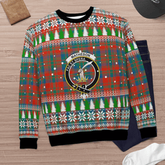 Clan Matheson Ancient Crest Tartan Christmas Ugly Sweater XZ80 Matheson Ancient Crest Tartan Tartan Ugly Sweater
