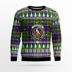 Clan Whiteford Crest Tartan Christmas Ugly Sweater OI22 Whiteford Crest Tartan Tartan Ugly Sweater