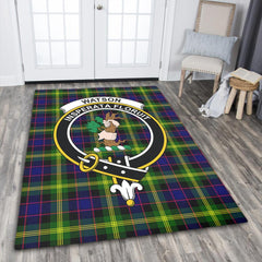 Watson Modern Tartan Crest Area Rug
