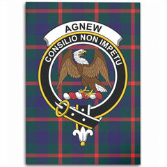 Agnew Modern Tartan Crest Area Rug