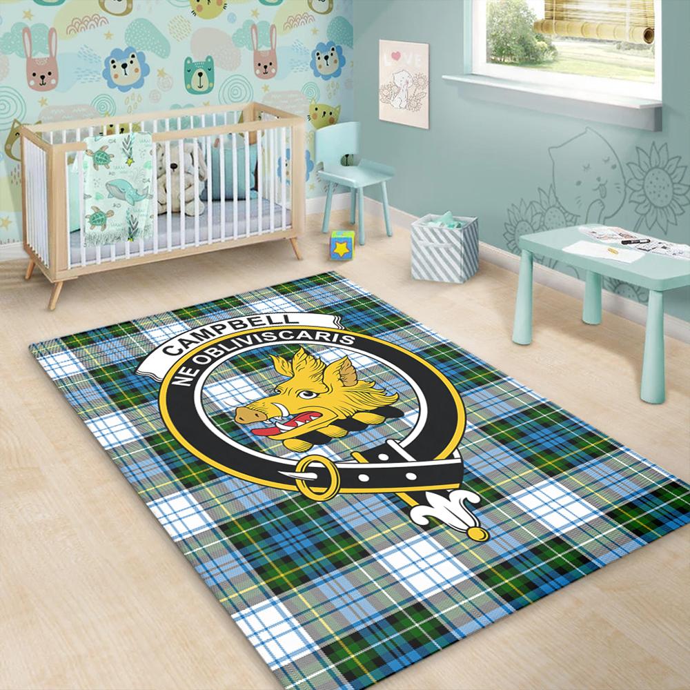 Campbell Dress Ancient Tartan Crest Area Rug