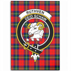 Ruthven Modern Tartan Crest Area Rug