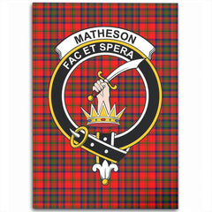 Matheson Modern Tartan Crest Area Rug