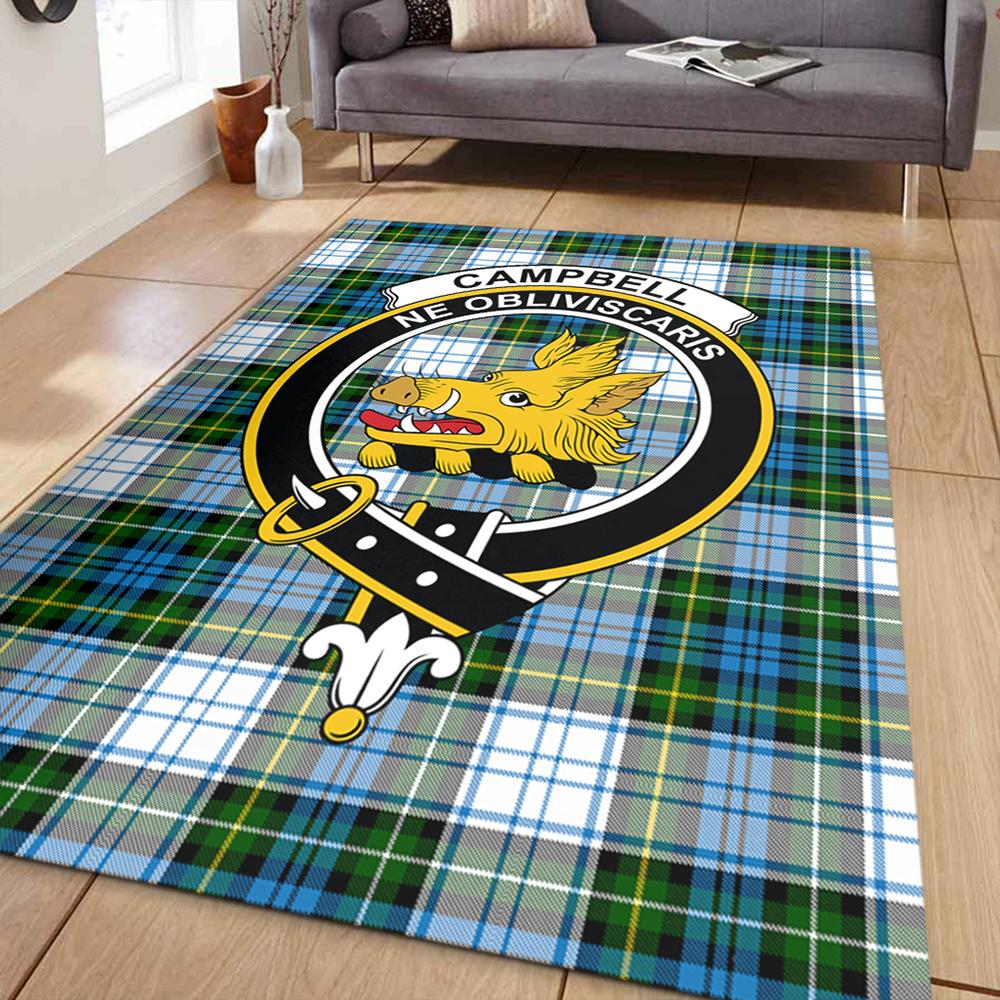 Campbell Dress Ancient Tartan Crest Area Rug