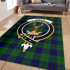 Keith Modern Tartan Crest Area Rug