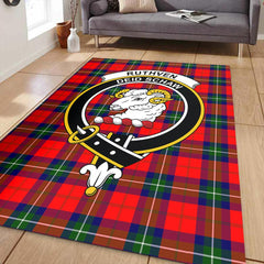 Ruthven Modern Tartan Crest Area Rug