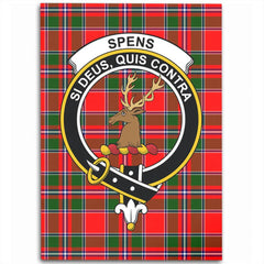 Spens Modern Tartan Crest Area Rug