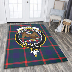 Agnew Modern Tartan Crest Area Rug