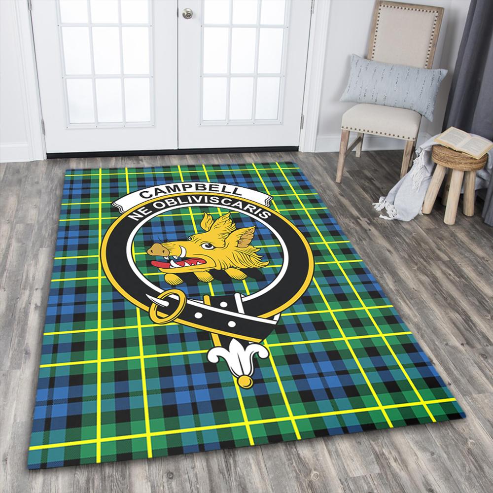 Campbell of Breadalbane Ancient Tartan Crest Area Rug