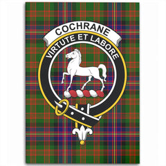 Cochrane Modern Tartan Crest Area Rug