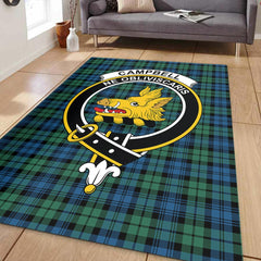 Campbell Ancient 02 Tartan Crest Area Rug