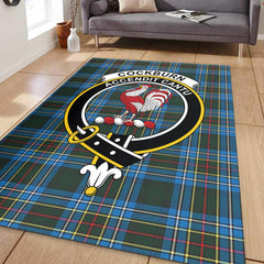 Cockburn Modern Tartan Crest Area Rug