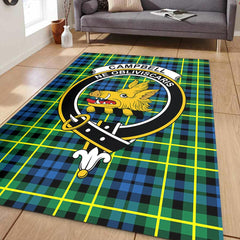 Campbell of Breadalbane Ancient Tartan Crest Area Rug