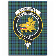 Campbell Ancient 02 Tartan Crest Area Rug