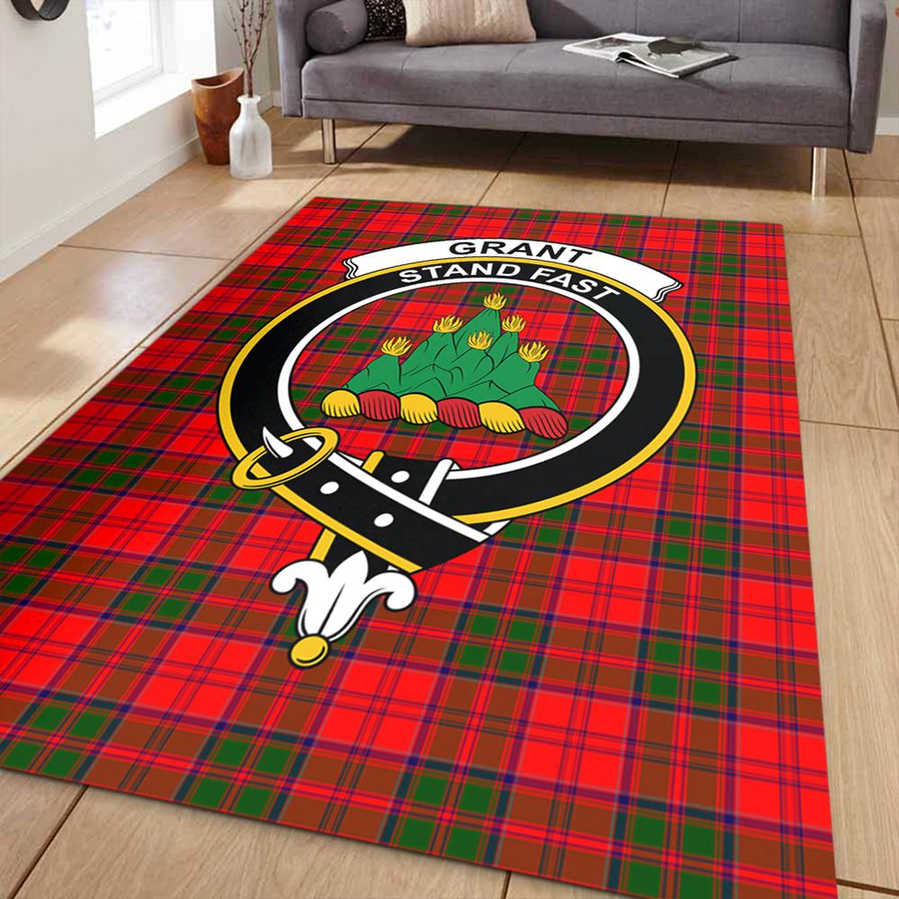 Grant Modern Tartan Crest Area Rug