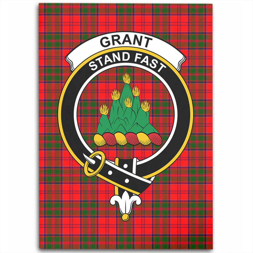 Grant Modern Tartan Crest Area Rug