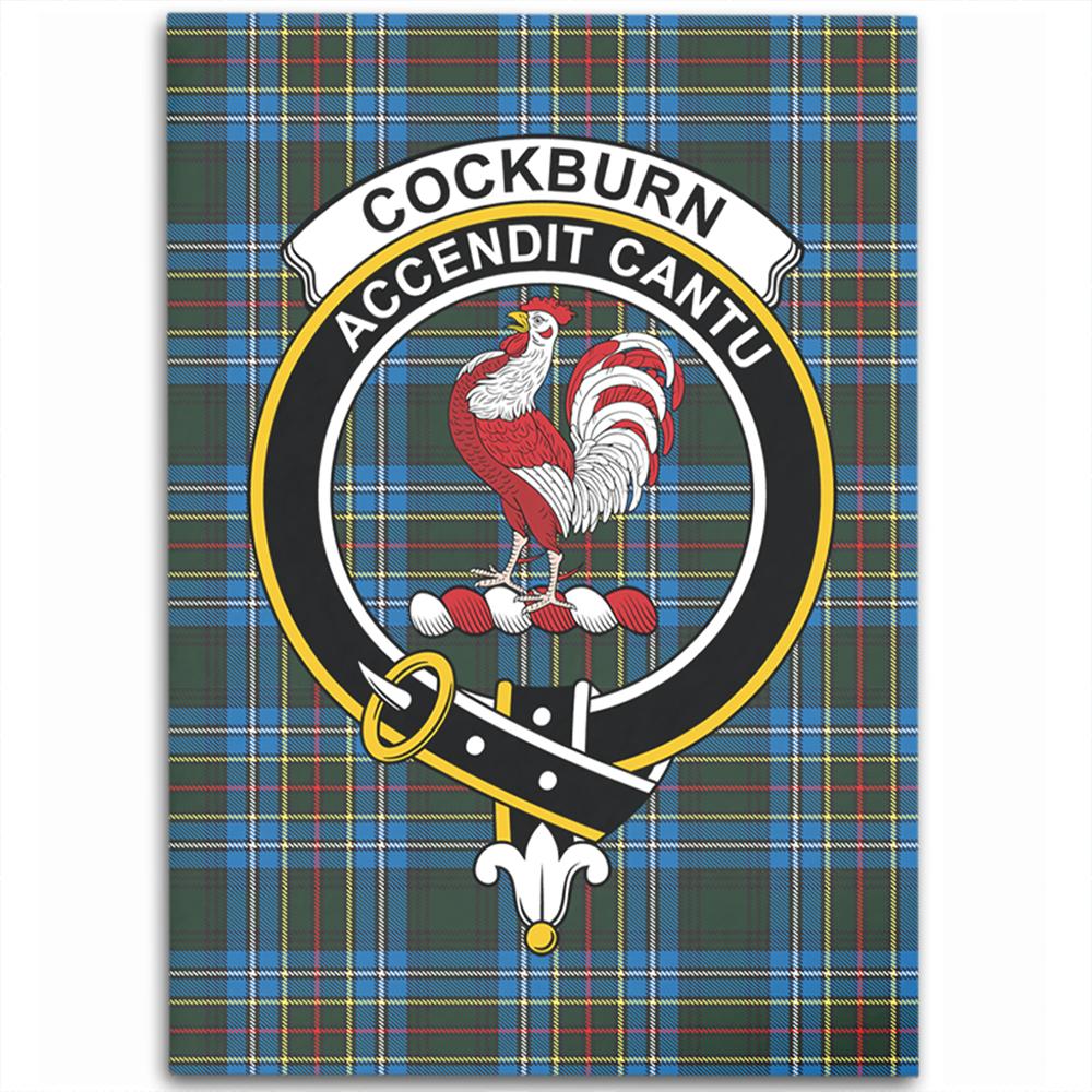 Cockburn Modern Tartan Crest Area Rug