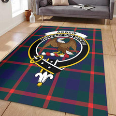 Agnew Modern Tartan Crest Area Rug