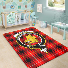 MacIver Modern Tartan Crest Area Rug