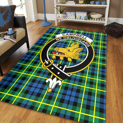 Campbell of Breadalbane Ancient Tartan Crest Area Rug