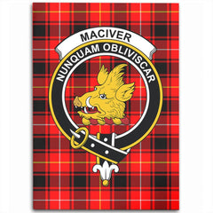 MacIver Modern Tartan Crest Area Rug