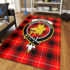 MacIver Modern Tartan Crest Area Rug