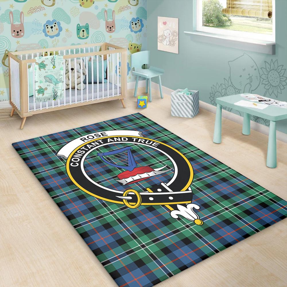 Rose Hunting Ancient Tartan Crest Area Rug