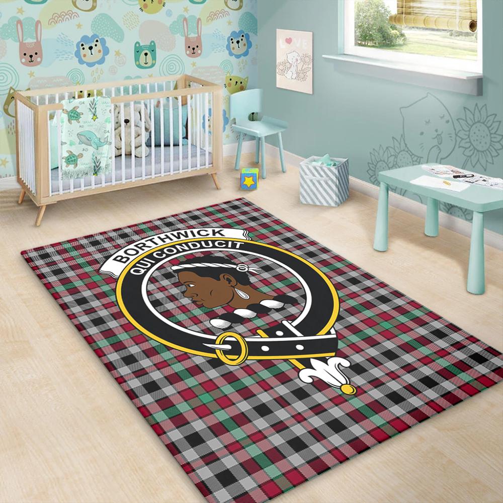 Borthwick Ancient Tartan Crest Area Rug