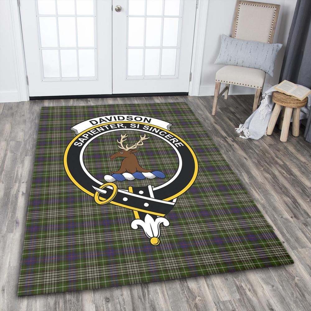 Davidson Tulloch Dress Tartan Crest Area Rug