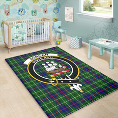 Duncan Modern Tartan Crest Area Rug