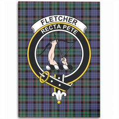 Fletcher Modern Tartan Crest Area Rug