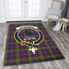 MacDonnell of Glengarry Modern Tartan Crest Area Rug