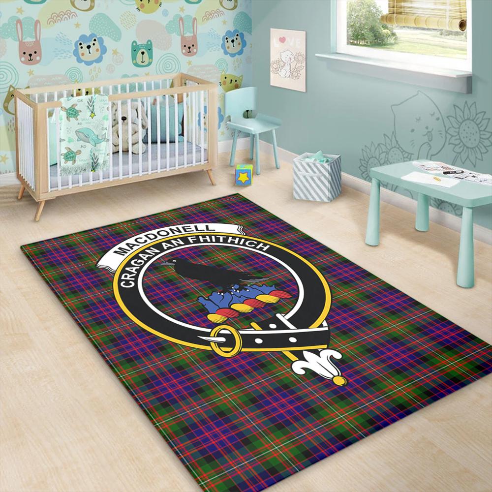 MacDonnell of Glengarry Modern Tartan Crest Area Rug