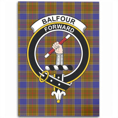 Balfour Modern Tartan Crest Area Rug